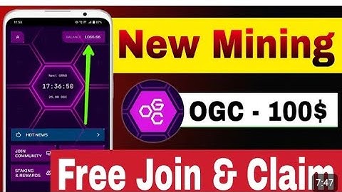 How to Create Account in OGC || Free Mining strong project || launching in May