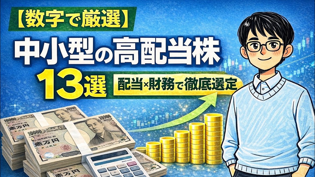 【数字で厳選】中小型の高配当株13選 | 配当・財務で徹底選定