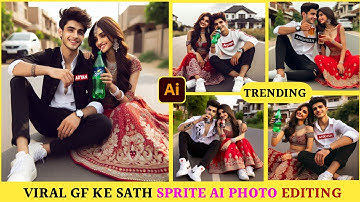 Create 3D Gf Bf Sprite drink Ai Photo Editing | wife & husband AI Bing image banaye #bing #aiimage