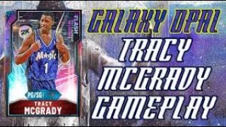 Nba 2K20 Myteam *Galaxy Opal Glitched Tracy McGrady* Card Review + TTO Gameplay