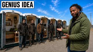 How Americans Turn Old Port-A-Potties Into Tiny Homes For Homeless People For Under $200