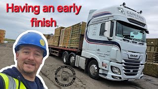 UK HGV Driving With Wood - NO Tarp Required. What A Load.