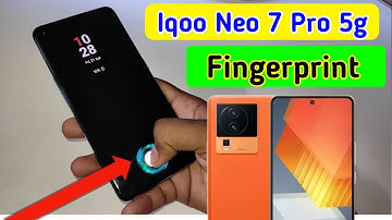 Iqoo neo 7 pro 5g fingerprint setting/Iqoo neo 7 pro 5g me in display fingerprint lock/fingerprint