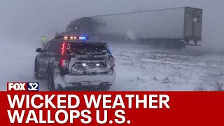 Severe winter weather hits states across America