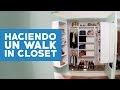 ¿Cómo transformar un closet en walk-in closet?