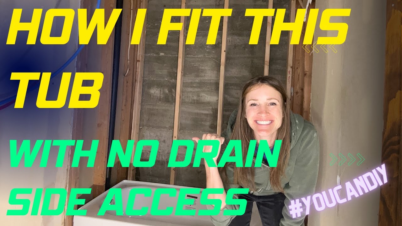 How I Fit This Tub in a Tight Space With No Drain Back Access - YouTube