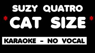 Suzy Quatro - CAT SIZE. Karaoke - no vocal.