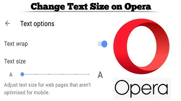 How to Change Text size options on Opera Browser | Change Font Size in Opera Browser | Techno Logic