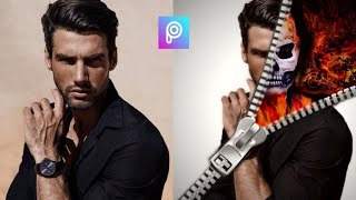 How to edit Zipper Effect with Ghost Rider Background in Picsart screenshot 4
