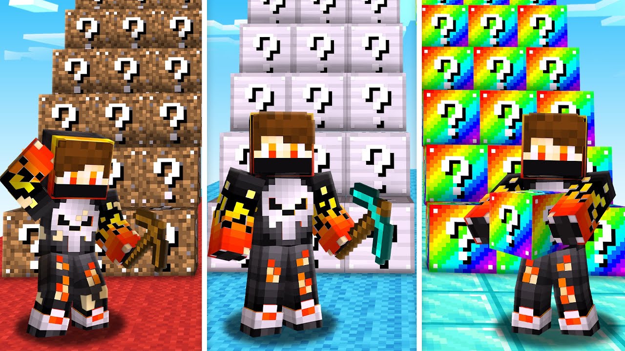 DIRT LUCKY BLOCK VS RAINBOW LUCKY BLOCK