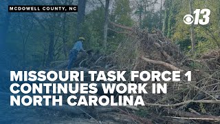 Missouri Task Force 1 continues search and rescue efforts in North Carolina after Helene