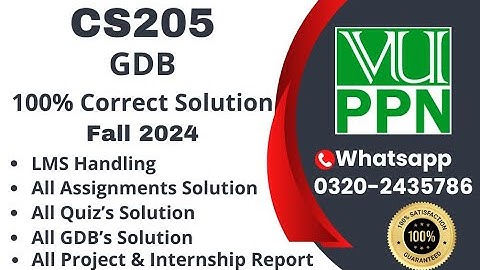 CS205 GDB 1 100% Correct Solution Fall 2024, CS205 GDB 1 Solution 2024 #CS205 #cs205gdb