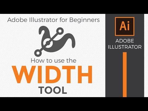 How to Use the Width Tool in Adobe Illustrator CC for Beginners