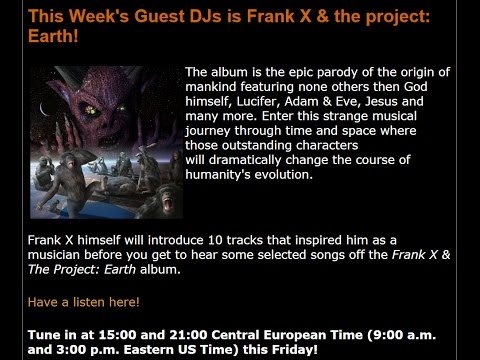 Frank X as DJ guest on METAL EXPRESS RADIO