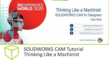 SOLIDWORKS CAM Tutorial - Thinking Like a Machinist