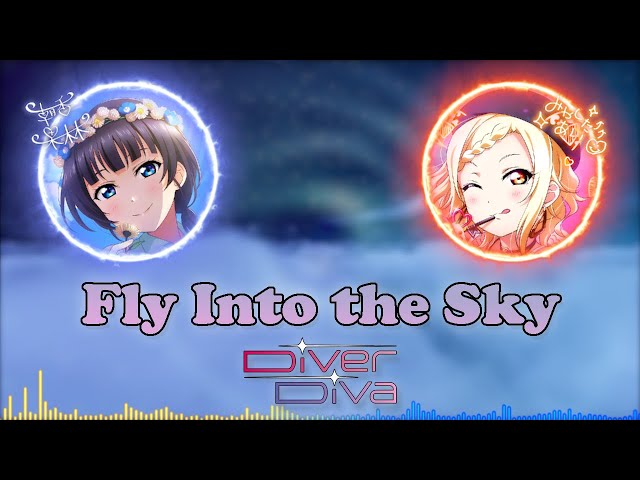 Fly Into the Sky【Full】- DiverDiva【Color Coded Lyrics】【Rom/Kan/Eng】 class=