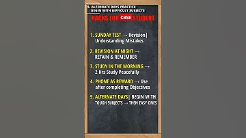5 Secret Hacks to Score GOOD in CBSE | Must Watch for Class 9 & 10 #CBSE #studytips