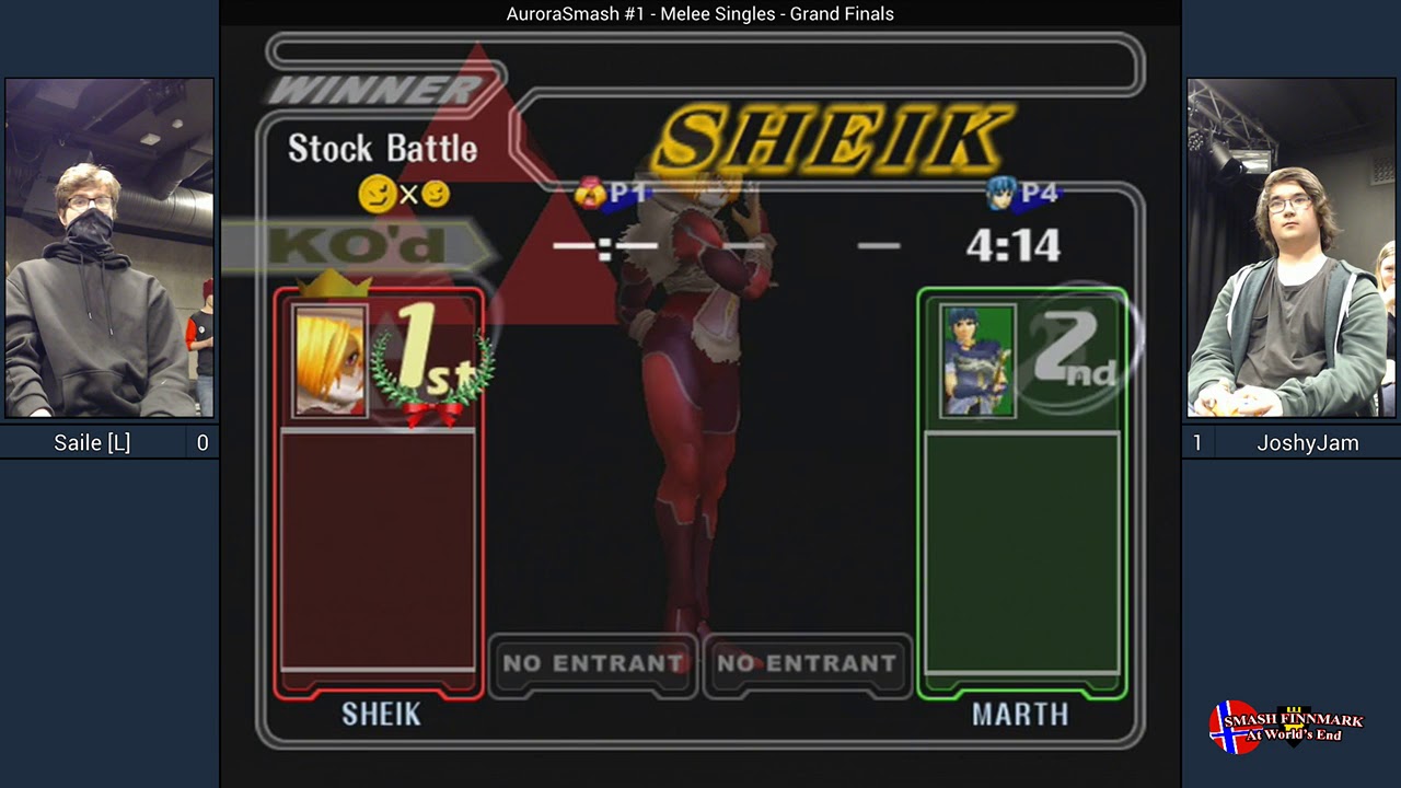 AuroraSmash #1 - Saile (Sheik) vs JohsyJam (Marth) - Grand Final