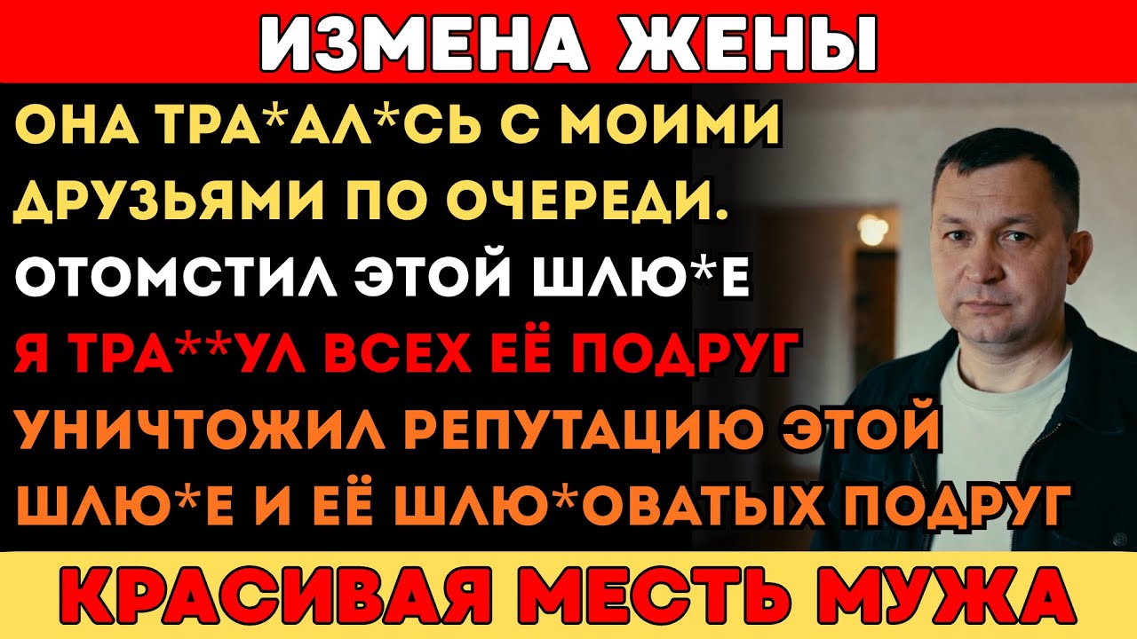 ЖЕНА ИЗМЕНЯЛА С ПЯТЬЮ МОИМИ ДРУЗЬЯМИ. Я ПЕРЕСПАЛ СО ВСЕМИ ЕЁ ПОДРУГАМИ И РАССКАЗАЛ ОБ ЭТОМ ПРИ ВСЕХ