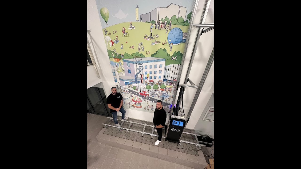 Wall Printing A 3.5 Meters Mural | DXonJet Wall Printer
