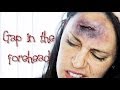 Gap in the forehead FX Makeup | Silvia Quiros