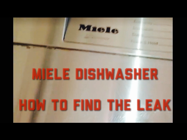 Miele Dishwasher -- Leaking -- How To 