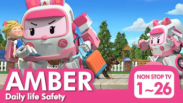 [🚑Daily life Safety with AMBER] Full Episodes│1~26 Episodes│2 Hour│Robocar POLI TV