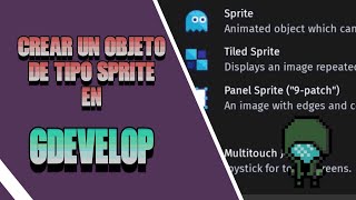 Crear un objeto de tipo Sprite en GDevelop
