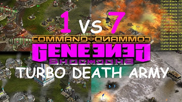 C&C Generals Shockwave Chaos Mod 1 vs 7 Brutal Army