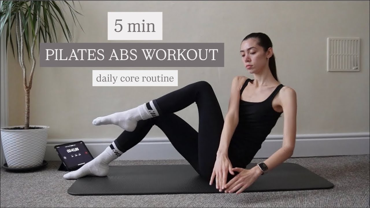 5 Minute Pilates Abs Workout | Daily Core Routine | No Equipment - YouTube
