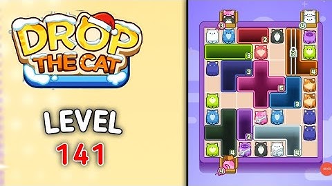 Drop the cat level 141 walkthrough solution gameplay