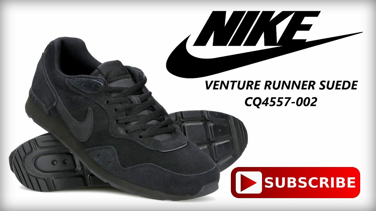 Nike Venture Runner Black | CQ4557-002 | Men's Leather Sneakers | Running Sport Shoes | 2021 - YouTube