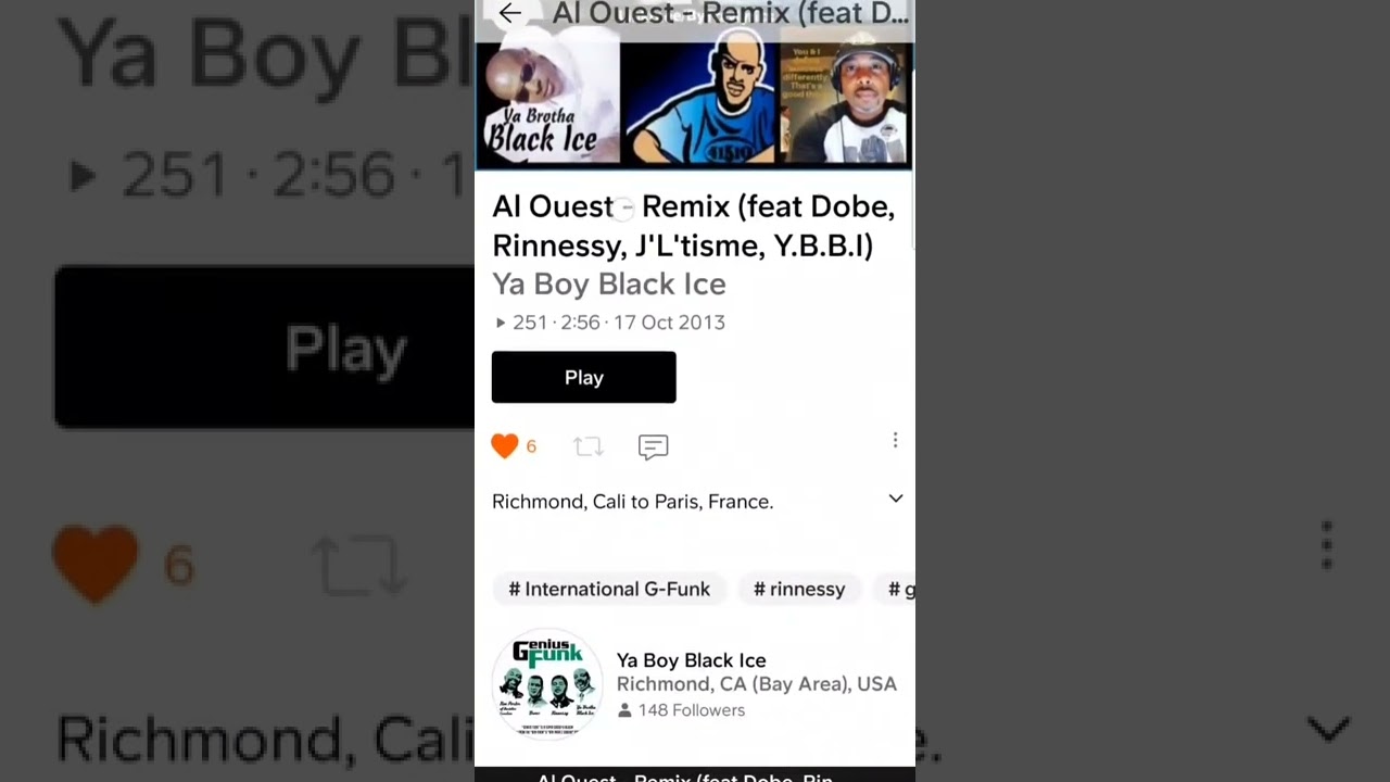 "Al Ouest - Remix"  by J'L'tisme ft. Ya Boy Black Ice, Dobé Äs, Rinnessy (2011)