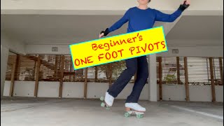 One Foot Pivots for Beginners #rollerskating