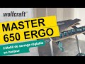 Ltabli de serrage rglable en hauteur   master 650 ergo