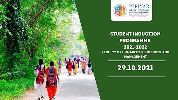 Student Induction Programme 2021-2022
