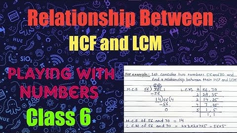 Relationship between HCF and LCM| playing with numbers class 6 in Hindi|@EasywaybyAfroz