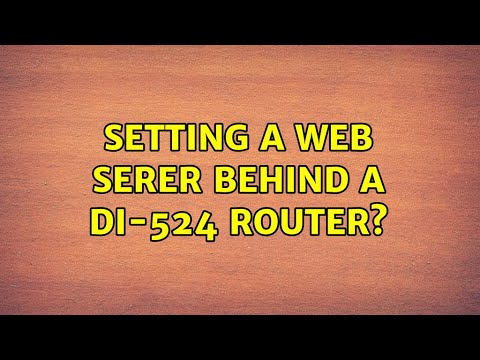 Setting a web serer behind a DI-524 router? (3 Solutions!!)