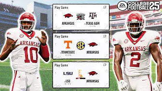 The Toughest Schedule in the Country - College Football 25 Arkansas Razorbacks Dynasty thumbnail