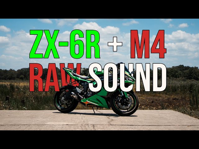 2023 Kawasaki ZX-6R M4 Exhaust - Chill Ride Raw Sound - YouTube