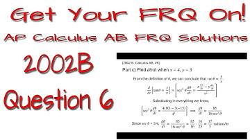 AP Calculus AB - 2002B: #6