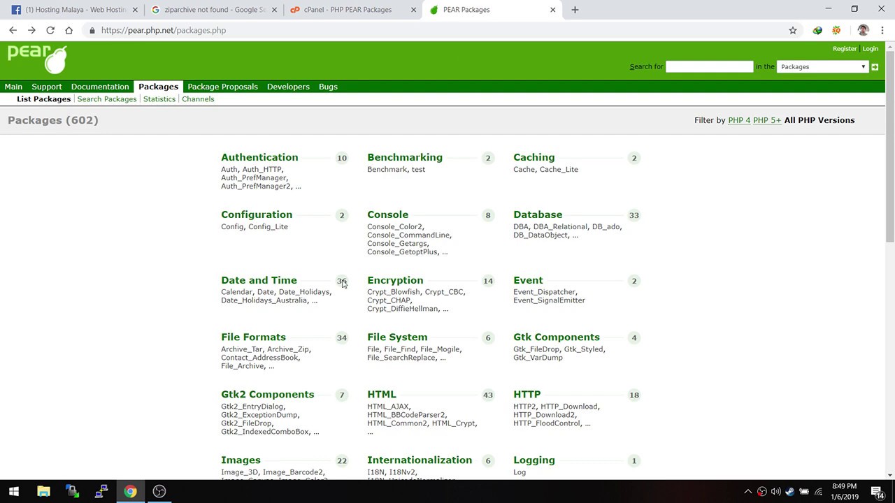 Tutorial Menggunakan PHP Pear Packages cPanel - YouTube