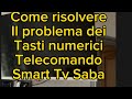 Come far funzionare tastierino numerico telecomando Saba
