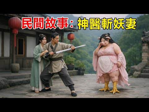民間故事：鰥夫神醫娶嬌妻，洞房夜窗外飛來一磚頭，神秘女大喊「今夜不能睡」，次日回門，神醫按神秘女指點拔劍出鞘，嬌滴滴的娘子竟現出豬身雞爪原形