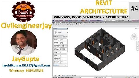 Revit Hindi Tutorial : | How to Insert DOOR & WINDOW | Doors, Windows, Ventilators in REVIT Software