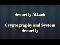 Security Attack | Cryptography  and System Security