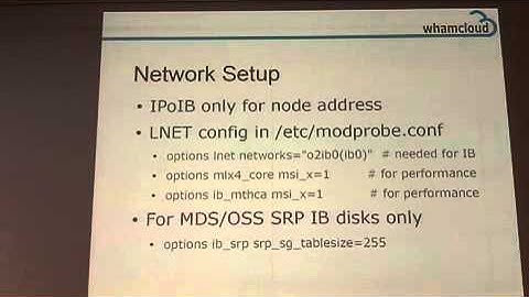 Build your own InfiniBand-based Lustre solution