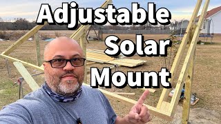 DIY Adjustable Solar Panel Ground Mount  Part 1