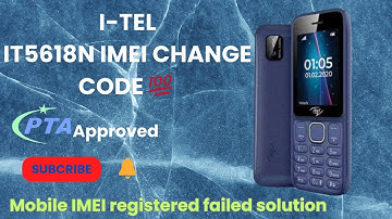 i-tel it5618N IMEI change code 💯 || it5618n invalid sim registered failed solution 💯