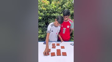 Jibon or Sulman playing amazing memory matching game. #funny #shorts #funwithbrotherz